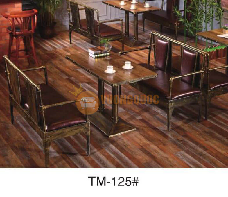 Bộ bàn ghế quán cafe memory HOY TM125-1